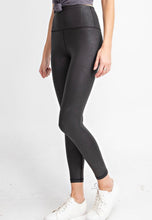 Load image into Gallery viewer, Faux Leather Chintz Leggings