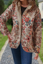 Load image into Gallery viewer, Paisley Sherpa Lined Hooded Jacket