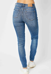 Judy Blue Midrise Tummy Control Skinny Denim