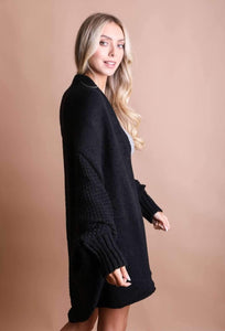 Bat Sleeve Knit Cardigan