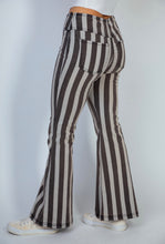 Load image into Gallery viewer, Striped Knit Denim Flare