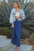 Load image into Gallery viewer, Smock Waist Maxi Skirt