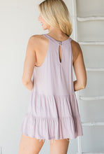 Load image into Gallery viewer, Lavender Keyhole Tiered Tank