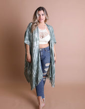 Load image into Gallery viewer, Tie Dye Fray Kimono