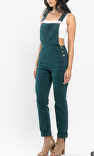 Load image into Gallery viewer, Judy Blue Teal Green Overalls