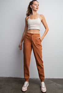 Cotton Stretch Twill Jogger Pants