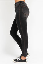 Load image into Gallery viewer, Judy Blue HW Tummy Control Black Wash Skinny Denim