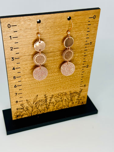 Rose Gold Medallion Trio