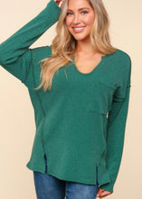 Load image into Gallery viewer, Mineral Washed Rib Knit Long sleeve