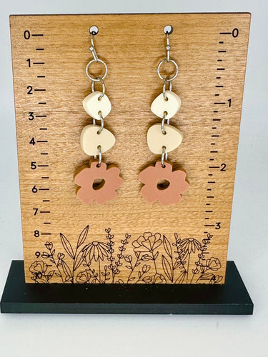 Matte Acrylic Neutral Flowers