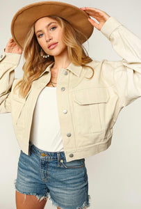 Cotton Twill Natural Jacket