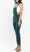 Load image into Gallery viewer, Judy Blue Teal Green Overalls