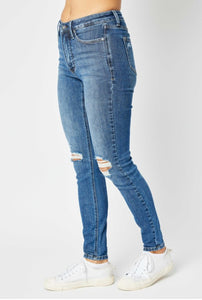 Judy Blue Midrise Tummy Control Skinny Denim