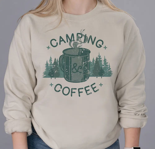Camping & Coffee Unisex Pullover