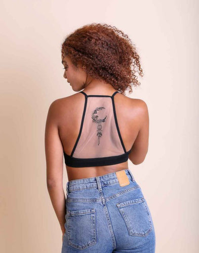 Moon Tattoo Back Bralette