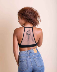Moon Tattoo Back Bralette