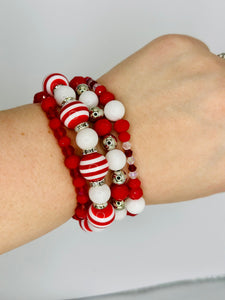 Peppermint Twist Bracelet Stacker Set