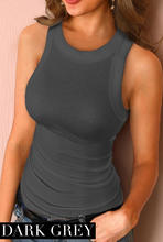 Load image into Gallery viewer, Slim Knit Ribbed Tank