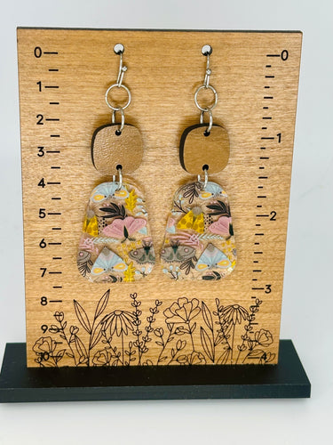 Acrylic & Wood Boho Moths