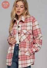 Load image into Gallery viewer, Wool Blend Plaid Shacket (2 colors)