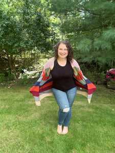 Striped Oversized Slouchy Cardigan