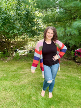 Load image into Gallery viewer, Striped Oversized Slouchy Cardigan