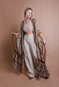 Long Boho Kimono