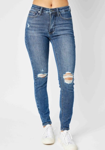 Judy Blue Midrise Tummy Control Skinny Denim