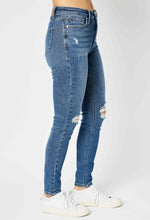 Load image into Gallery viewer, Judy Blue Midrise Tummy Control Skinny Denim