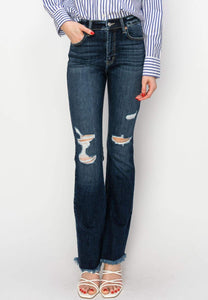 High Rise Western Bootcut denim