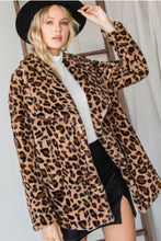 Load image into Gallery viewer, Faux Fur Leopard Open Jacket