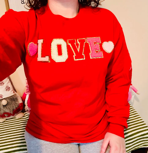 Unisex Chenille Love Pullover