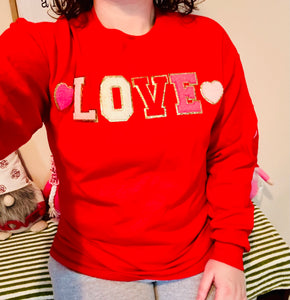 Unisex Chenille Love Pullover