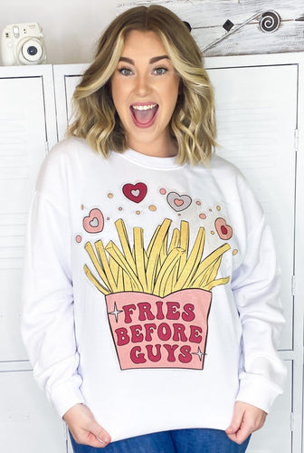 Unisex Fries Before Guys Pullover