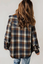 Load image into Gallery viewer, Plaid Sherpa Lined Hooded Jacket