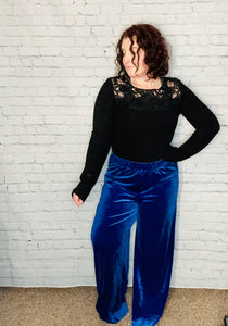 Velvet Palazzo Pants (4 colors)