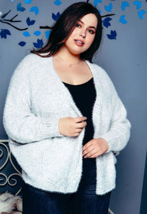 Fuzzy Batwing Cardigan