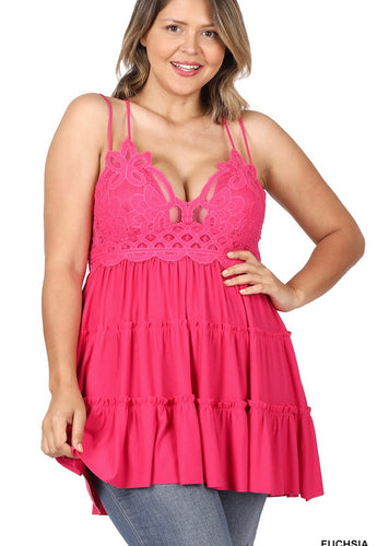 Crochet Lace Cami Dress (lots of colors)