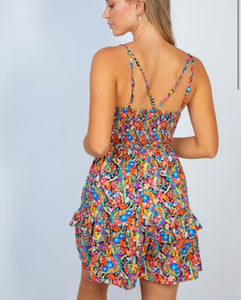 Floral Print Romper