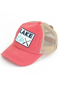 Lake Life Criss Cross Pony Hat