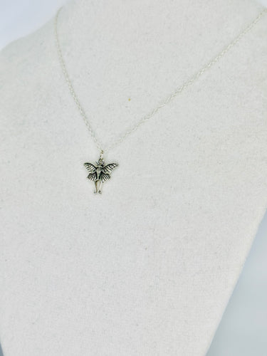 Sterling Luna Moth Pendant