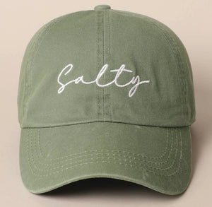 Salty Embroidered Hat (4 colors)