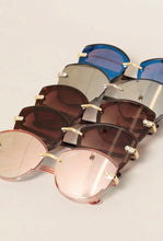 Load image into Gallery viewer, Rhinestone Rounded Sunglasses