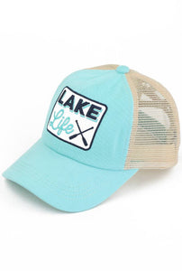 Lake Life Criss Cross Pony Hat