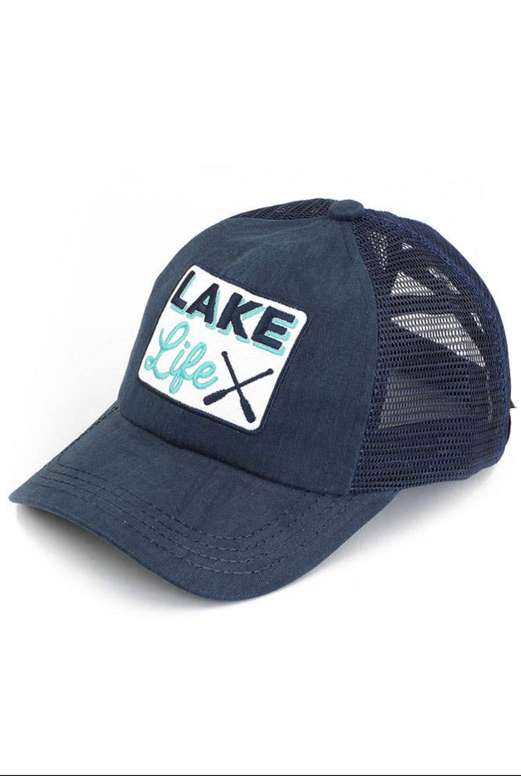 Lake Life Criss Cross Pony Hat