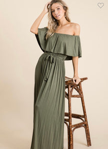 Off the Shoulder Maxi Dress (more colors)