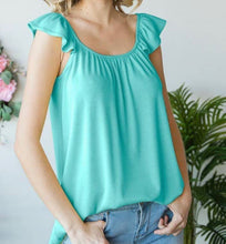 Load image into Gallery viewer, Ruffle Sleeve Tank (3 colors)