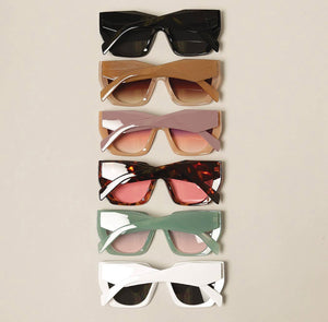 Rectangular Cat Eye Sunglasses