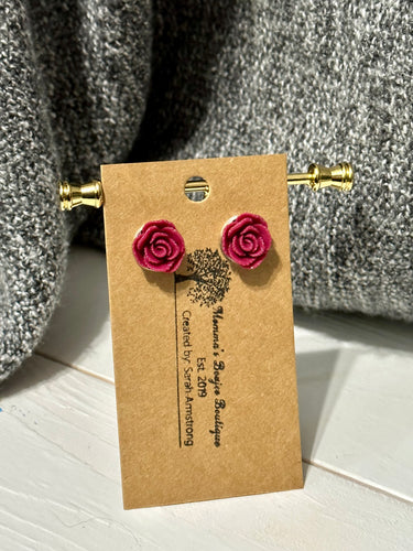 Tea Rose Studs (multiple colors)