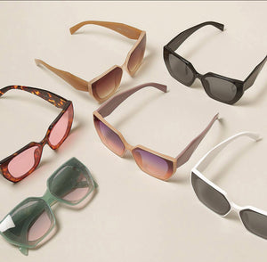 Rectangular Cat Eye Sunglasses